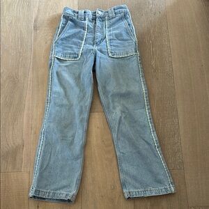 Zara Women’s Denim Jeans with Contrast Stitching